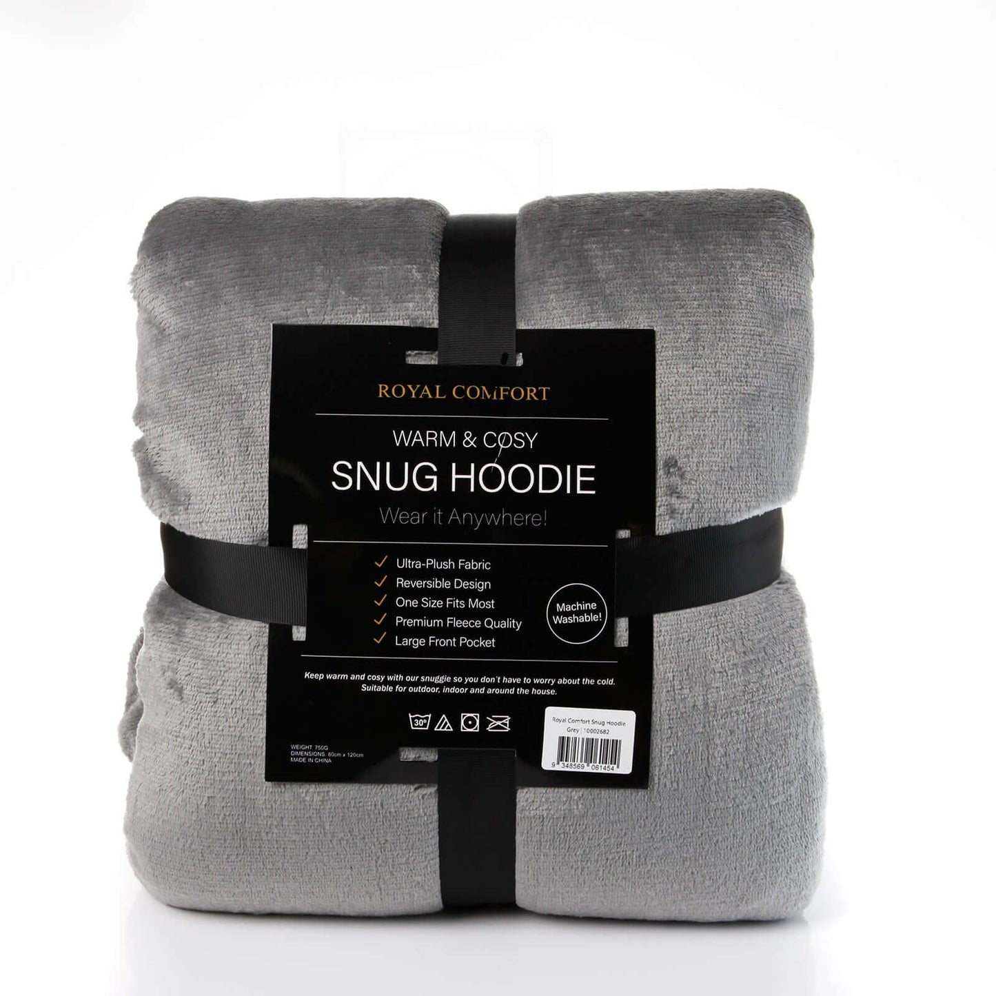 Royal Comfort Snug Hoodie - Grey-1887313134671237124