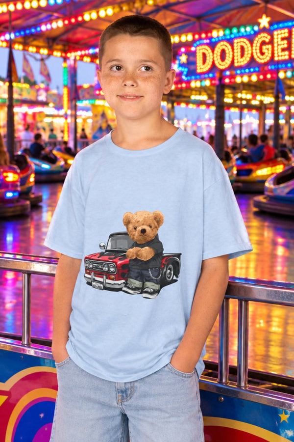 Kids Vintage Teddy Bear Tee - Adorable Comfort Meets Playful Style