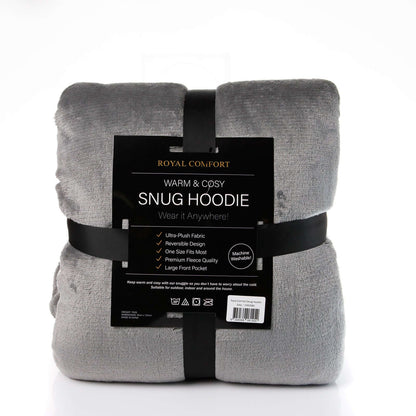 Royal Comfort Snug Hoodie - Grey-1887313134671237124
