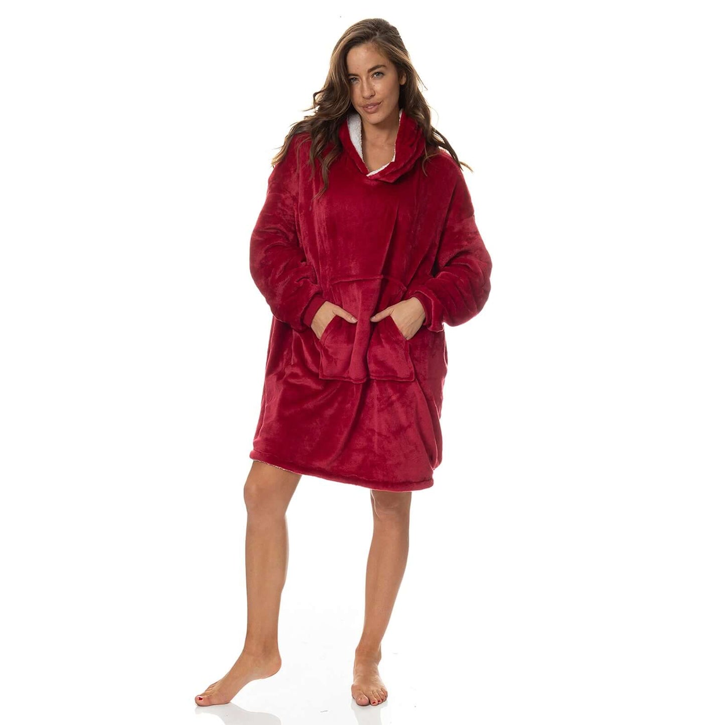 Royal Comfort Snug Hoodie - Red-1887313134952255488