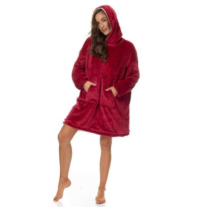 Royal Comfort Snug Hoodie - Red-1887313134952255490