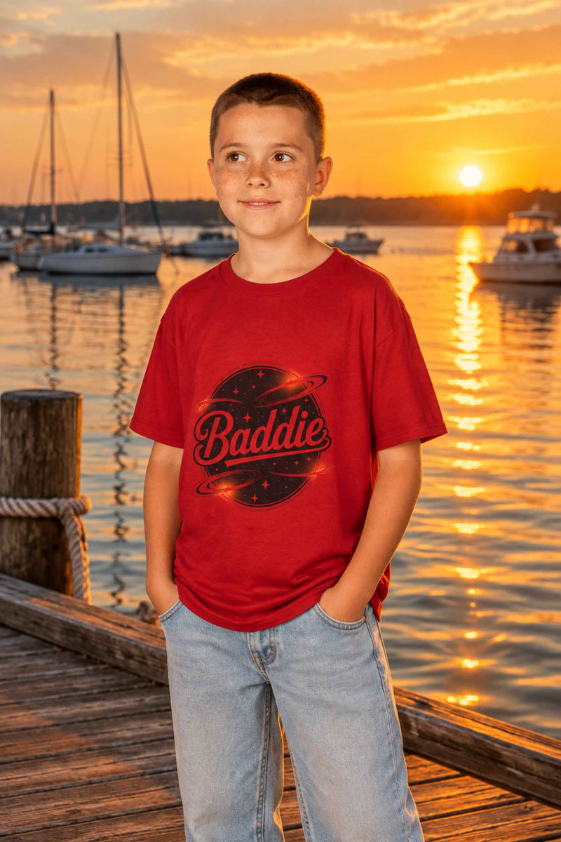 Kids Retro Baddie Tee - authentic product design