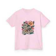 Kids Tee Tropical Flower My Mum is a Baddie - Cookies Trend Collective