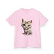 Kids Tee - Cute White Kitten Design - Cookies Trend Collective