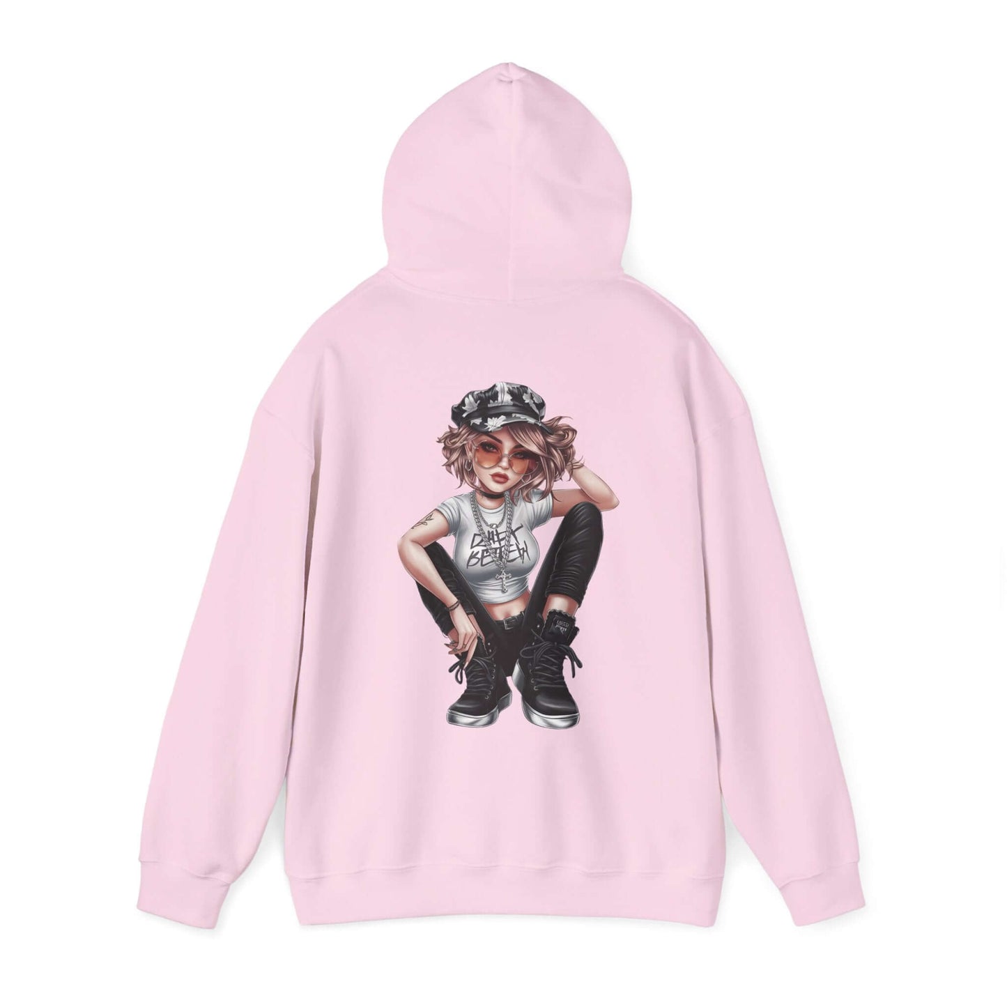 Urban Girl Hoodie - Streetwear and Bling Pose