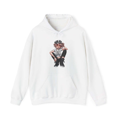 Urban Girl Hoodie - Streetwear and Bling Pose