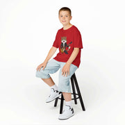 Kids Tee - Rockstar Cat Playing Electric Guitar - Cookies Trend Collective