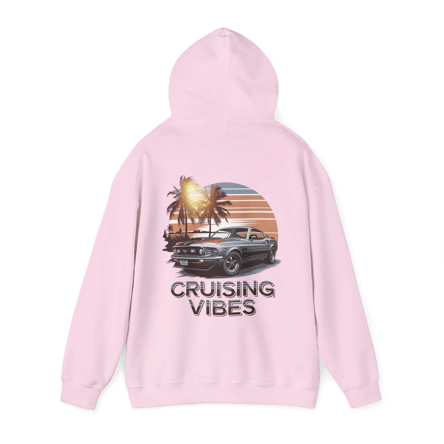 Mustang Sunset Beach Hoodie - Cruising Vibes