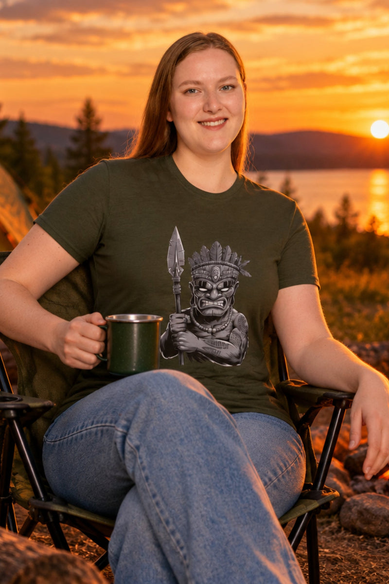 Tiki Character T-Shirt Cotton - authentic product design
