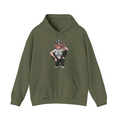 Urban Girl Hoodie - Streetwear and Bling Pose