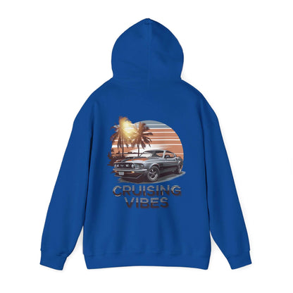 Mustang Sunset Beach Hoodie - Cruising Vibes