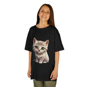 Kids Tee - Cute White Kitten Design - Cookies Trend Collective