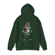 Hooded Sweatshirt - Boxer Dog Muay Thai Fighter Design - Cookies Trend Collective