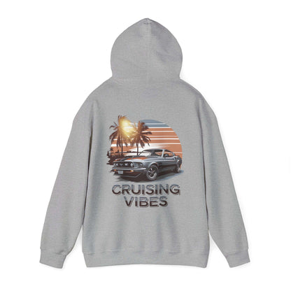 Mustang Sunset Beach Hoodie - Cruising Vibes