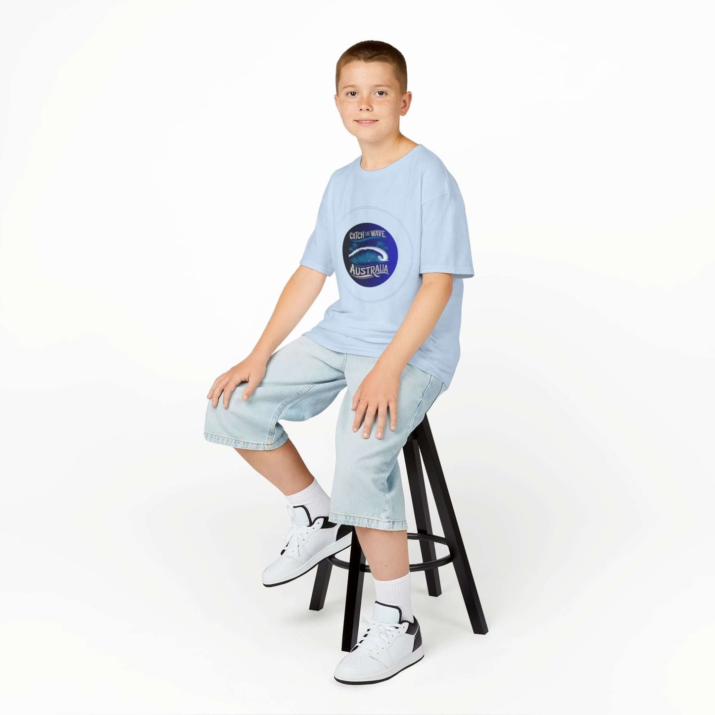 Kids Tee - Surf Wave Design - Ride the Wave Australia
