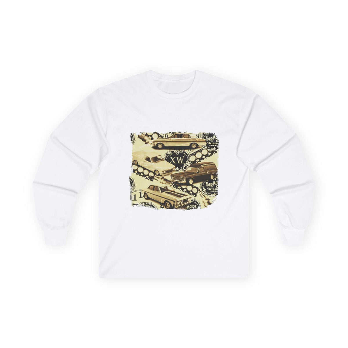 Retro Car Long Sleeve Tee - XW Falcon Design - Cookies Trend Collective