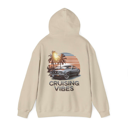 Mustang Sunset Beach Hoodie - Cruising Vibes