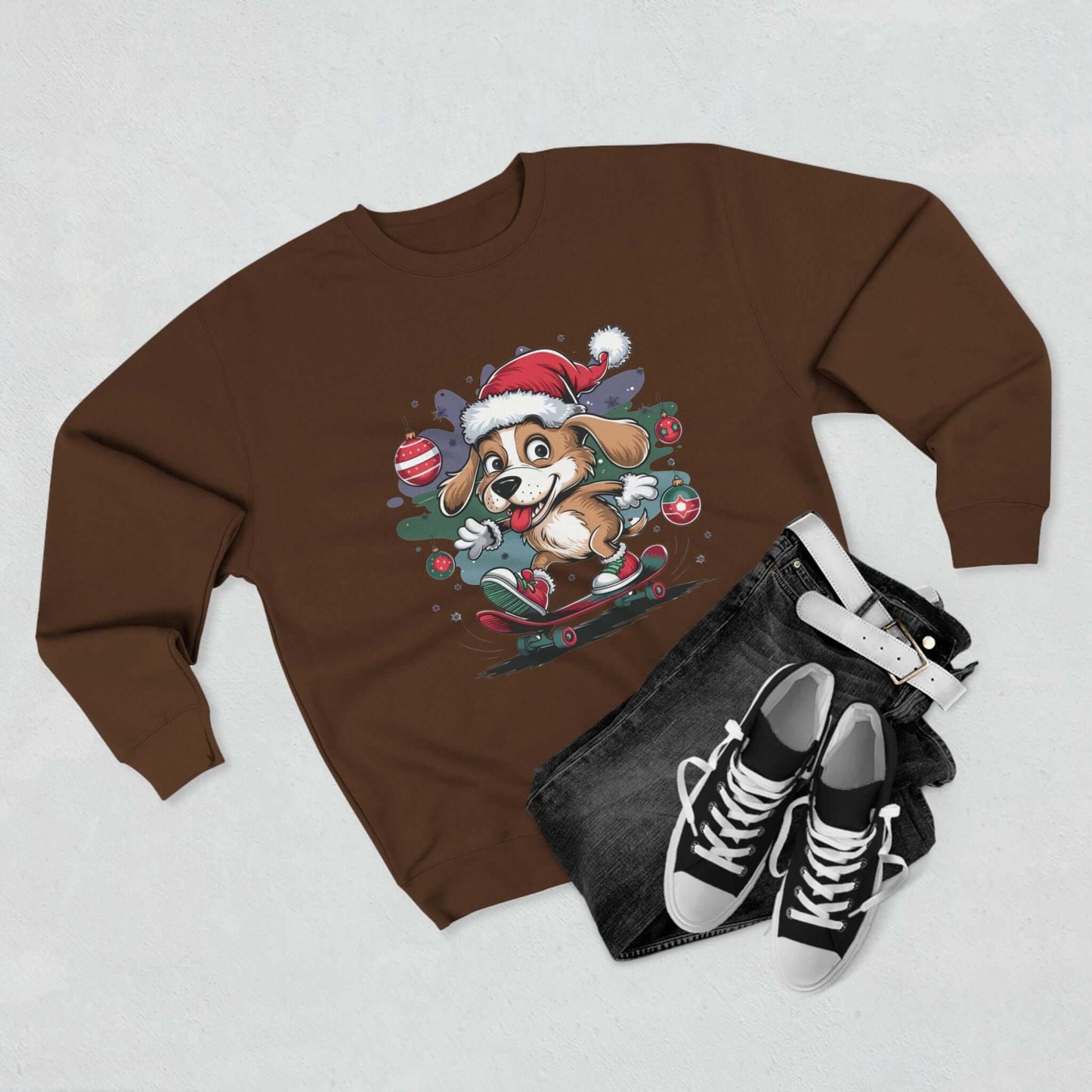 Santa Dog Crewneck Sweatshirt