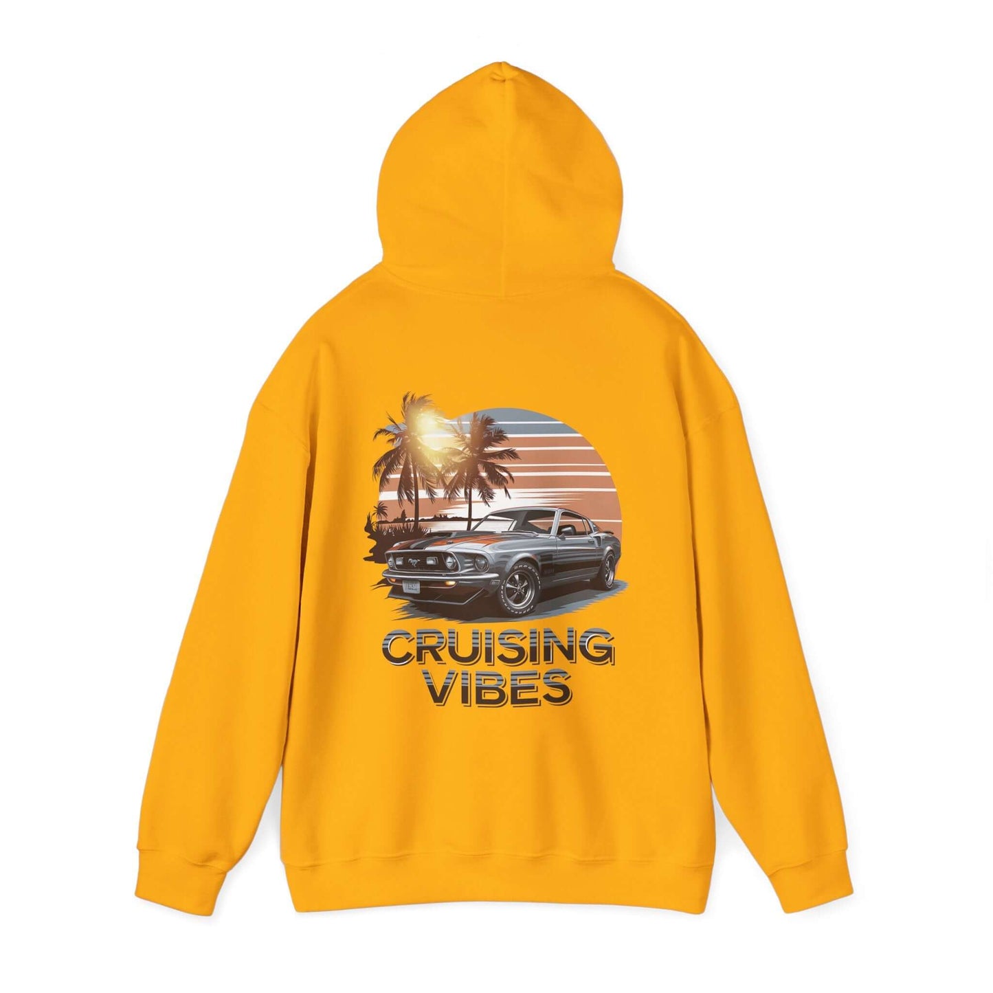 Mustang Sunset Beach Hoodie - Cruising Vibes