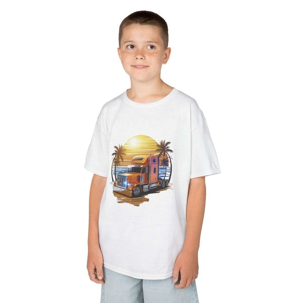 Kids Tee - Sunset Beach Truck Design - Cookies Trend Collective