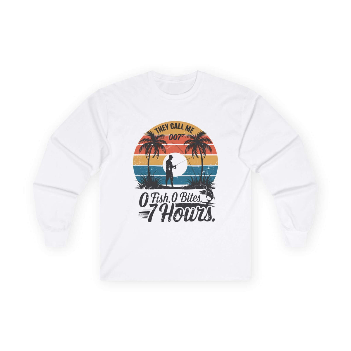 Funny Retro Fishing Long Sleeve Tee - Cookies Trend Collective