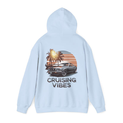 Mustang Sunset Beach Hoodie - Cruising Vibes