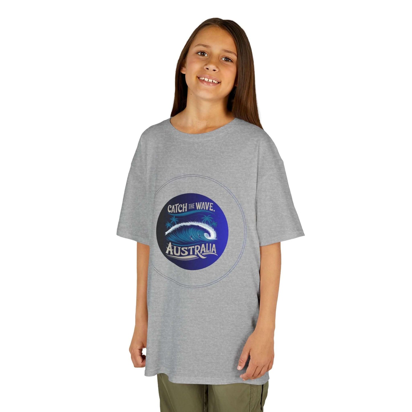 Kids Tee - Surf Wave Design - Ride the Wave Australia