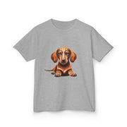 Kids T-Shirt - Cute Tan Dachshund Pup Design - Cookies Trend Collective