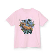Kids Tee Lazy Cat at Beach - Too Lazy to be Lazy Design - Cookies Trend Collective