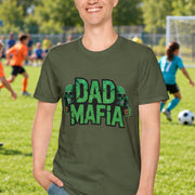 Dad Mafia T-Shirt - Lettering with Neon Green Accents - Cookies Trend Collective