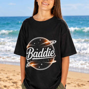Kids T-shirt - Baddie Universe Retro Trendy Design