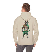 Hooded Sweatshirt - Boxer Dog Muay Thai Fighter Design - Cookies Trend Collective