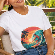 Vintage Surfer T-Shirt Sunset Session Retro Wave Print - Cookies Trend Collective