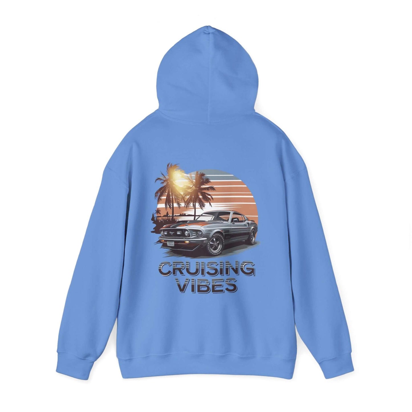 Mustang Sunset Beach Hoodie - Cruising Vibes