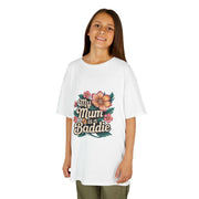 Kids Tee Tropical Flower My Mum is a Baddie - Cookies Trend Collective