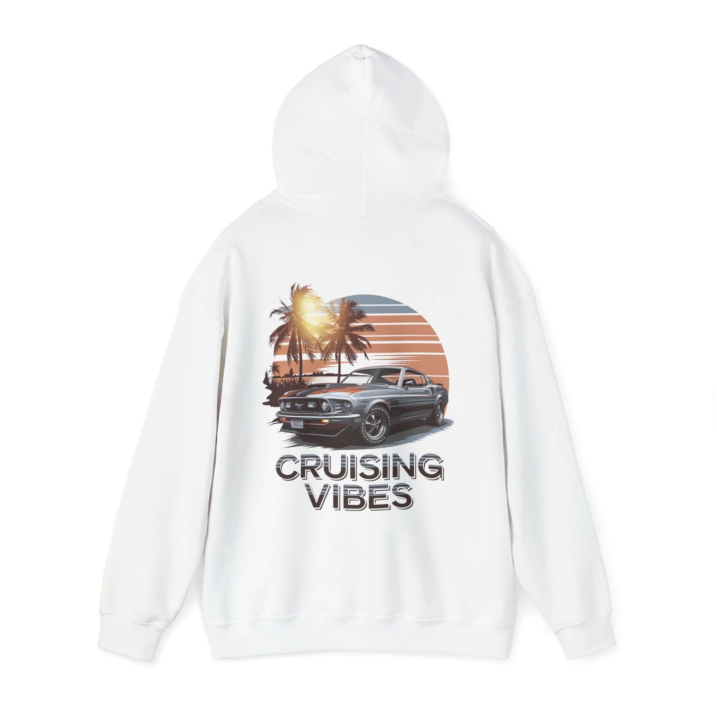 Mustang Sunset Beach Hoodie - Cruising Vibes