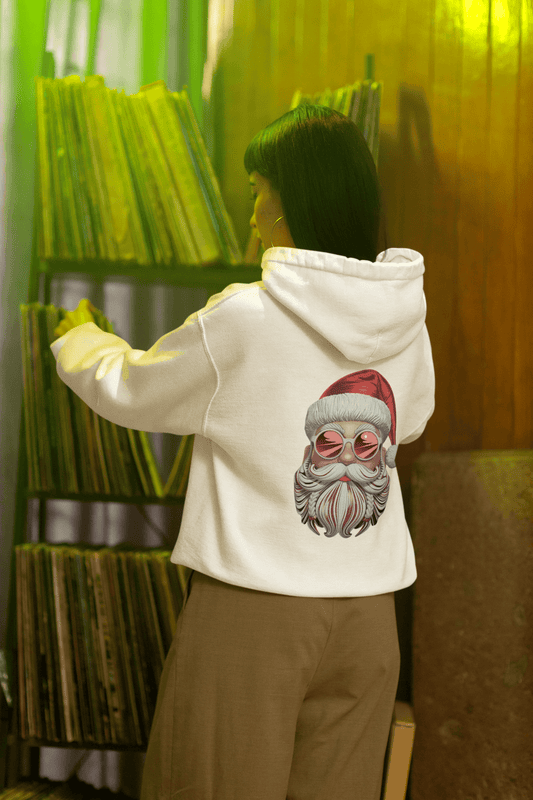 Hooded Sweatshirt - Cool Santa Gift - Trendy Christmas Design