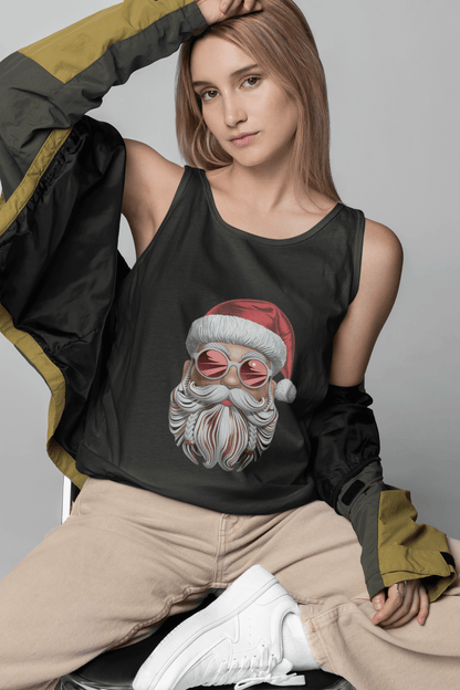 Tank Top - Cool Modern Santa Design