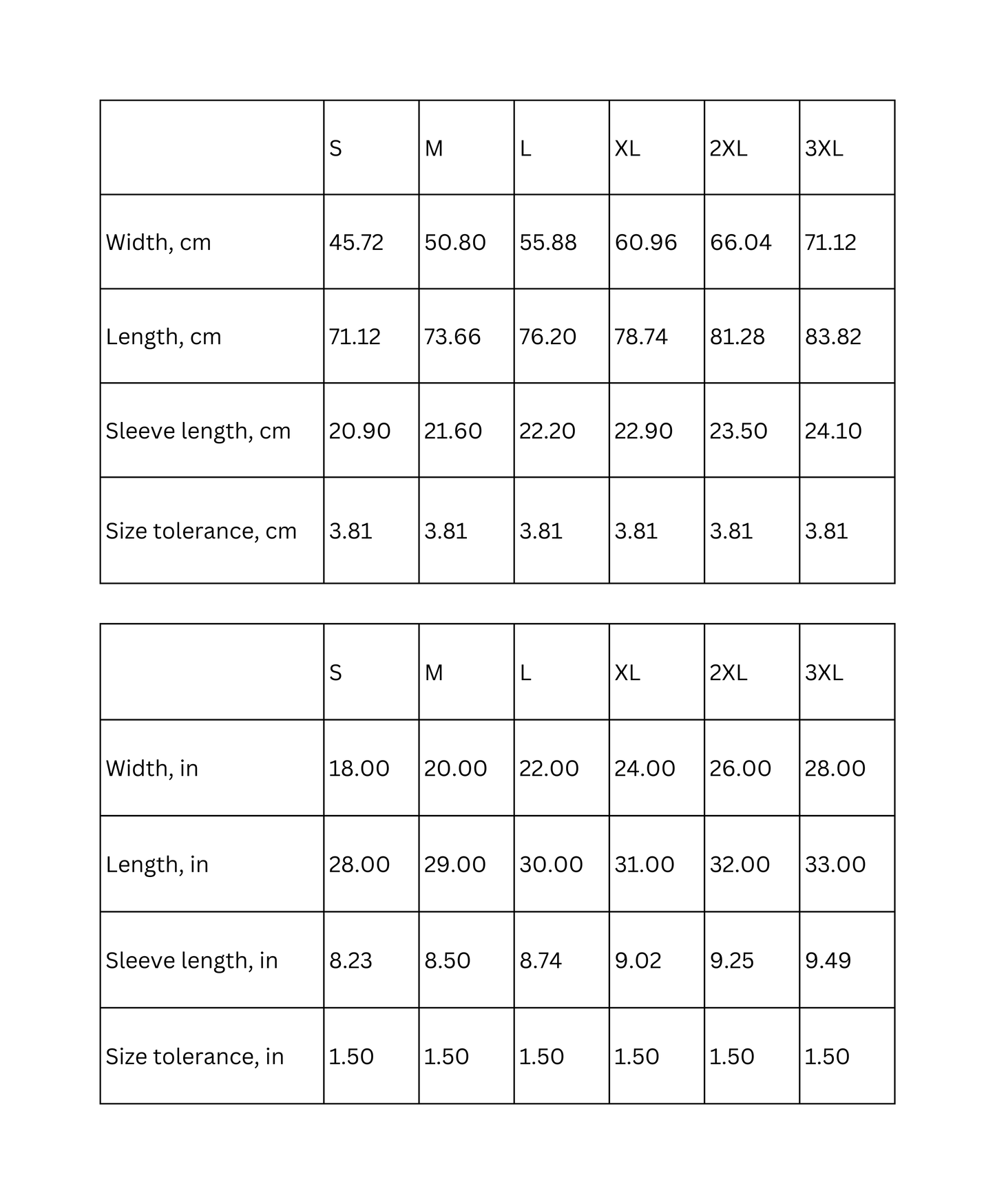 Size chart for Vintage Muscle Car Sunset T-Shirt showing measurements in cm and inches for various sizes S to 3XL.