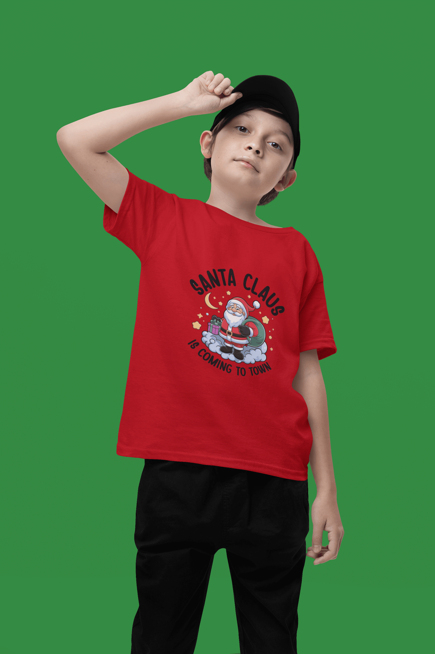 Kids Tee - Santa Clause is Coming to Town