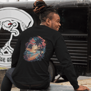 Unisex Long Sleeve Tee - Tropical Sunset for Beach Lovers - Cookies Trend Collective