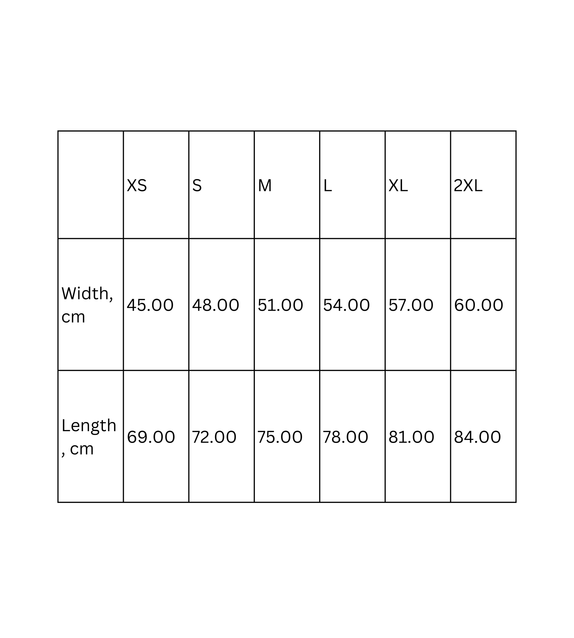 Tank top with vintage pickup truck design - Size Chart