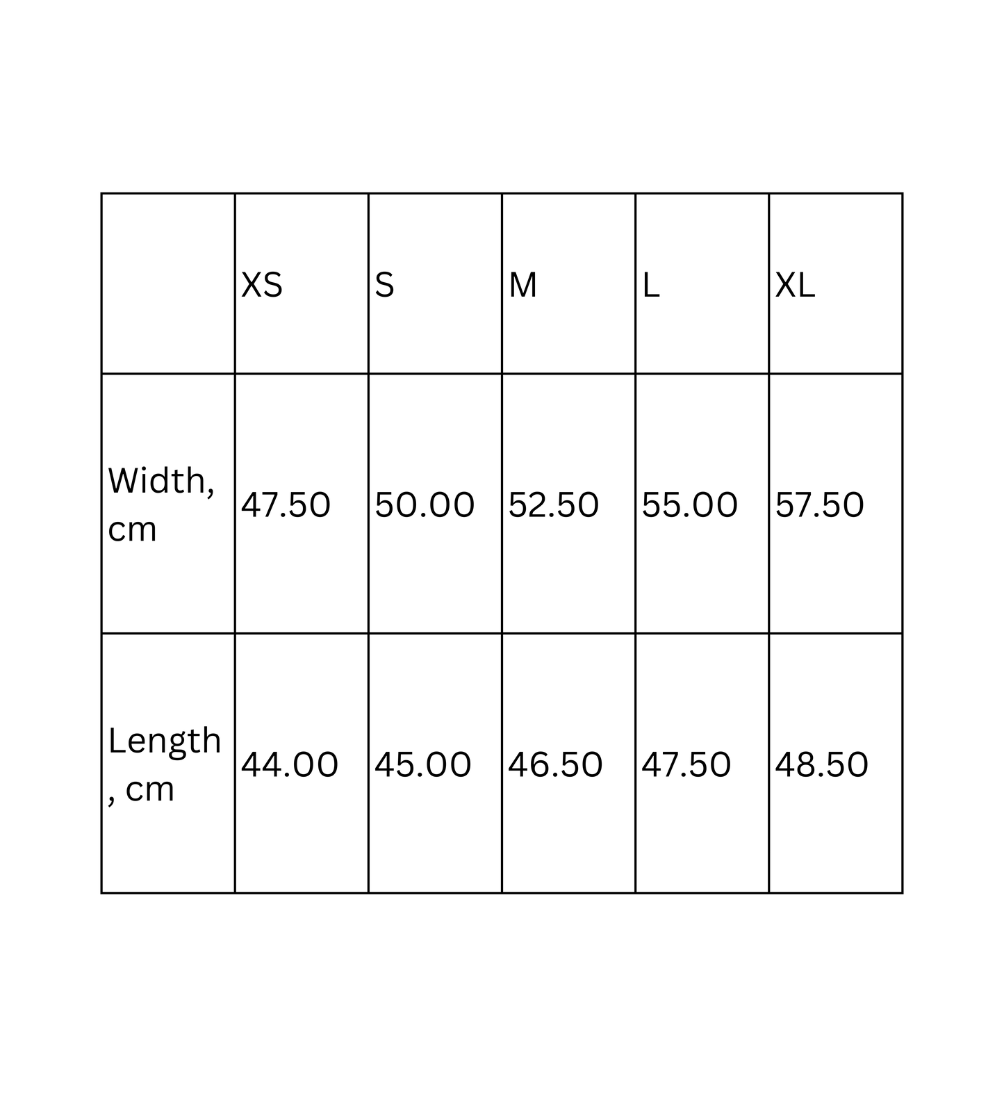 Woman's crop top featuring DJ chibi boy playing decks - size chart