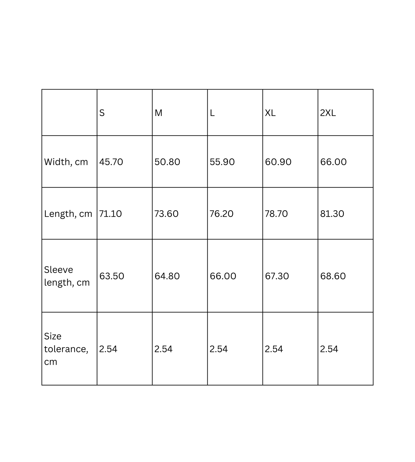 Long sleeve shirt featuring tropical sunset beach design - size chart