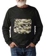 Retro Car Long Sleeve Tee - 70's HQ Holdens Design - Cookies Trend Collective