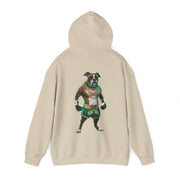 Hooded Sweatshirt - Boxer Dog Muay Thai Fighter Design - Cookies Trend Collective