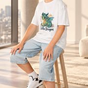 Kids Tee Little Dragon, Cartoon Character Design - Cookies Trend Collective