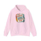 Colorful hoodie featuring a teacher pointing to a humorous vocabulary quote, playful design, perfect for funny teachers.