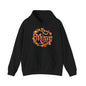 Cozy black hoodie featuring 'Mum' design with flower and heart ornate, perfect for Mother's Day.