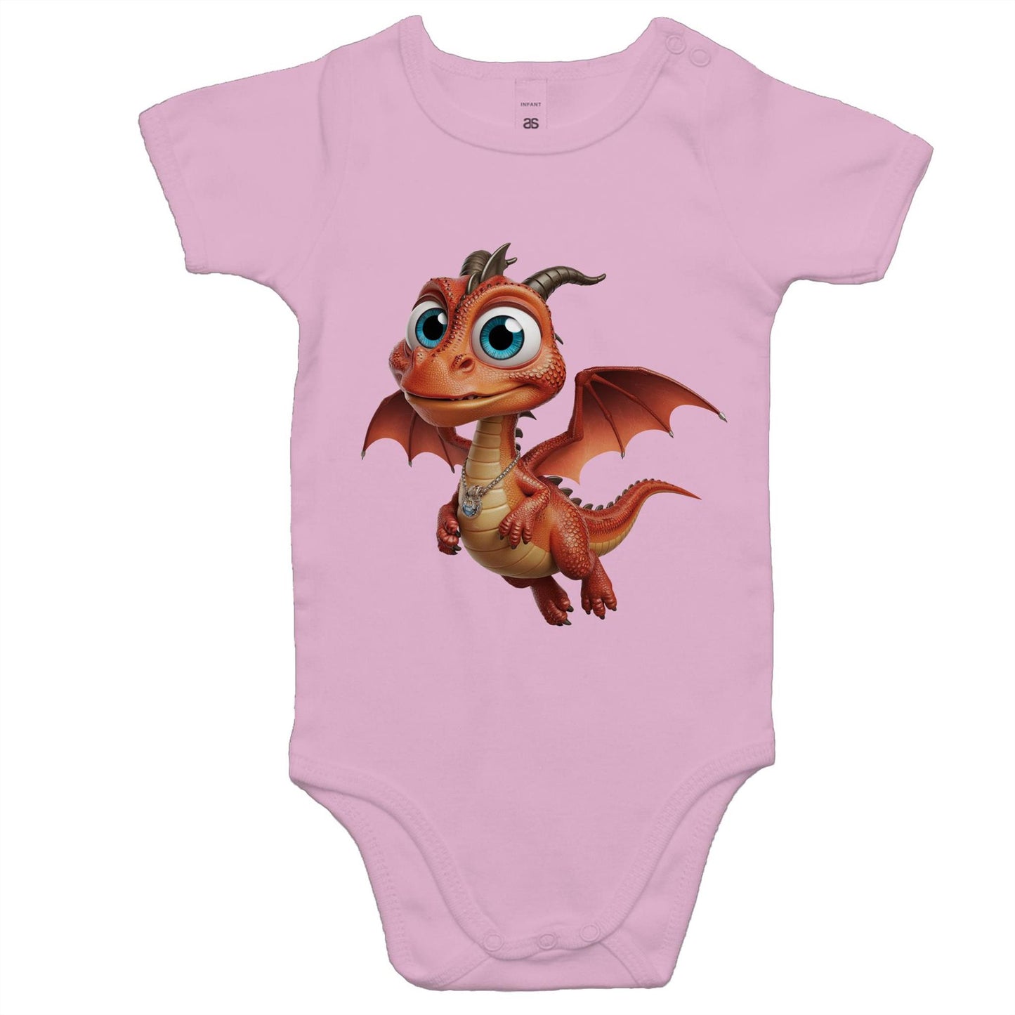 AS Colour - Cartoon Dragon Baby Onesie